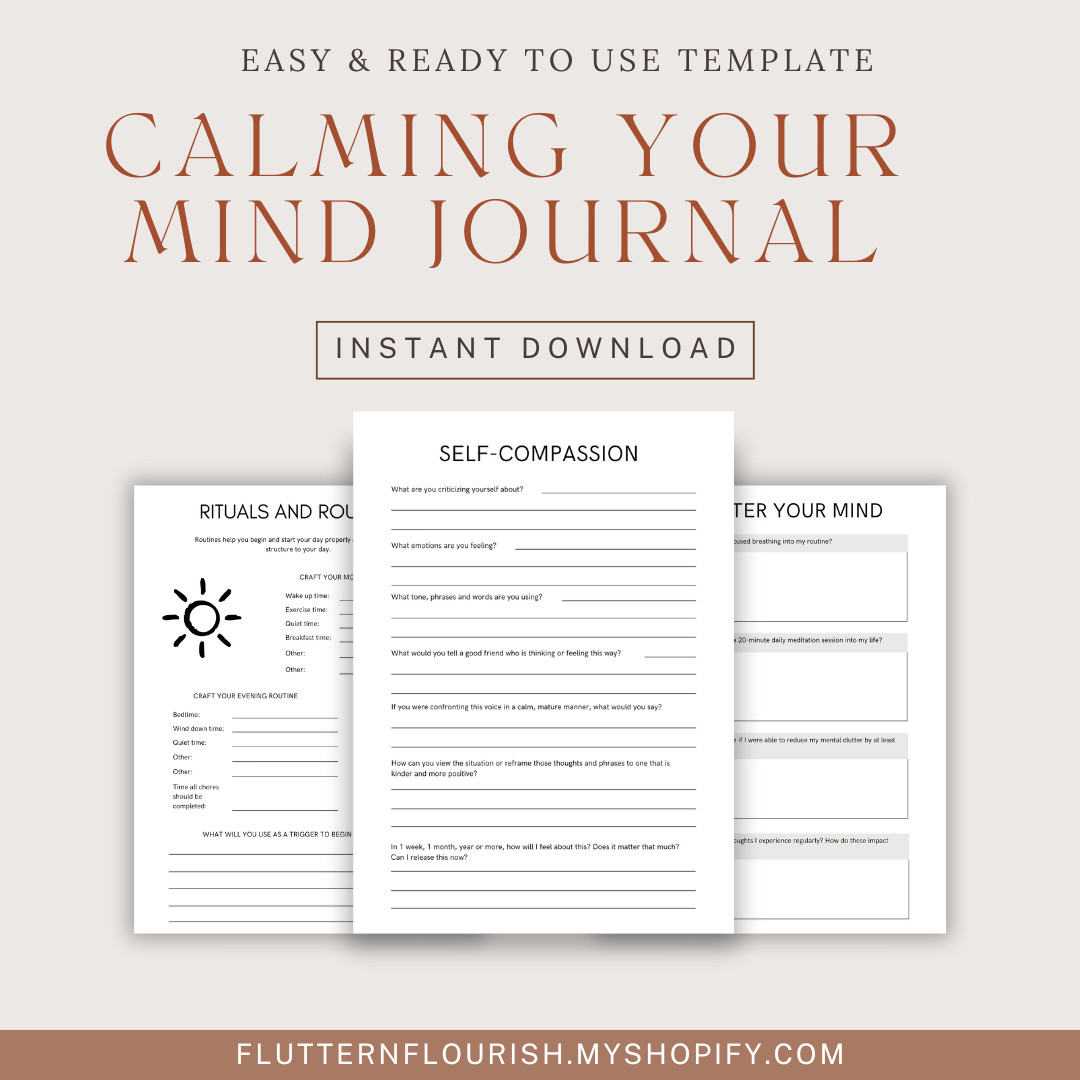 Calming Your Mind Journal
